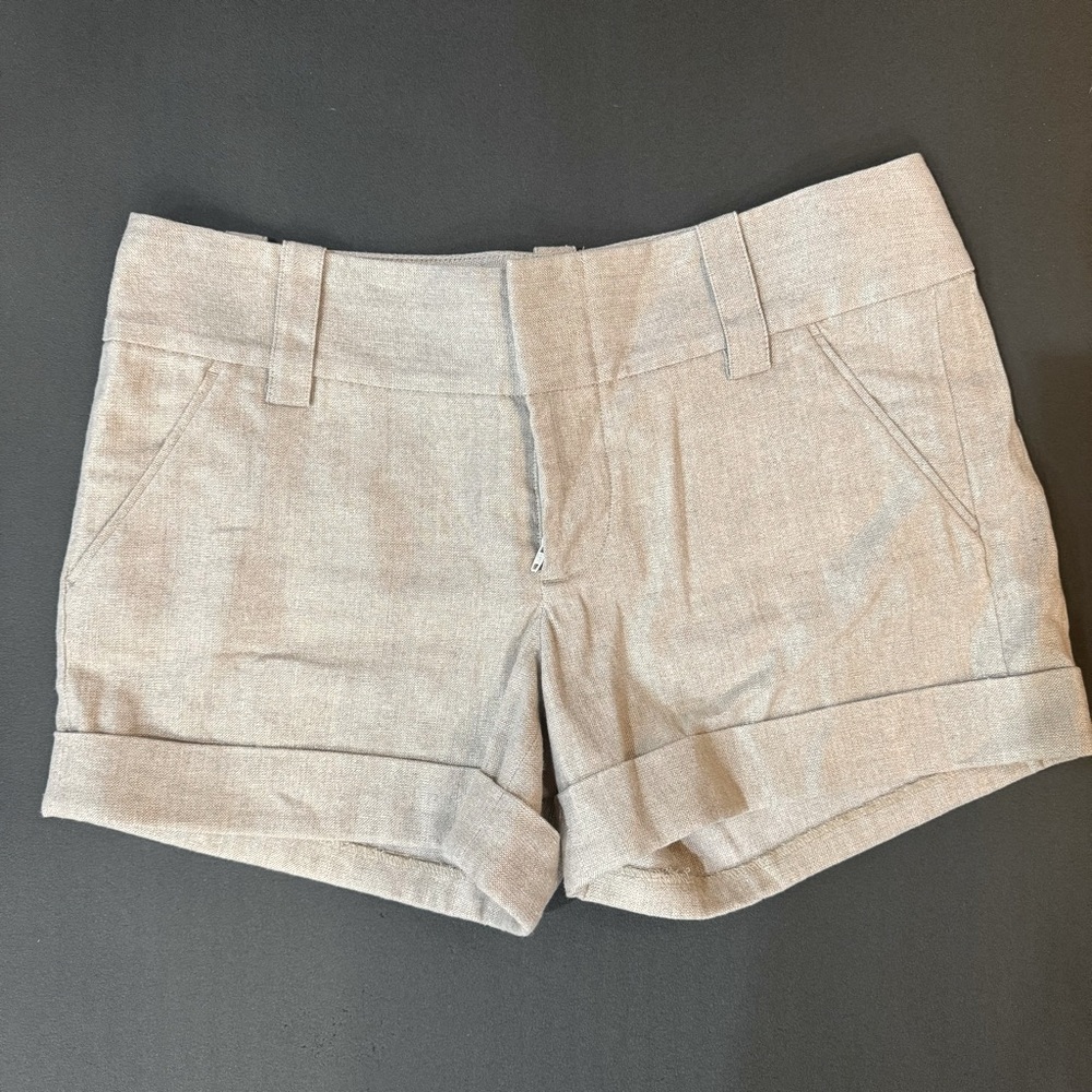 Gold Alice + Olivia Shorts